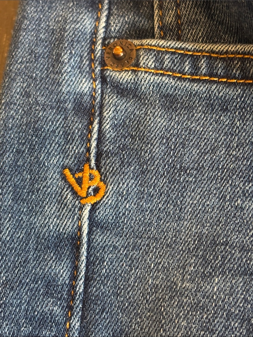 π Veronica Beard Carly Kick Flare Jeans Womenβs 26 Dark Wash Staight Legπ - Picture 8 of 12